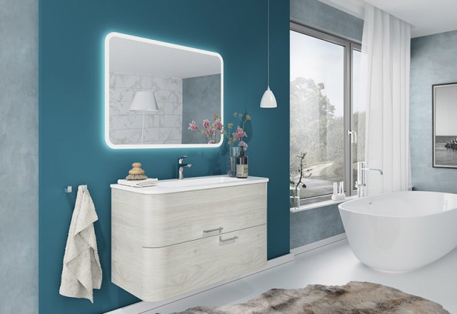 ogledalo z LED osvetlitvijo, pravokotno 100cm